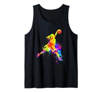 Baloncesto Mujer Niña Colorido Tie Dye Deporte Jugador Bball Camiseta sin Mangas