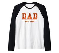 Baloncesto Papá Desde 1995 Cumpleaños Día del Padre Vintage Camiseta Manga Raglan