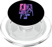 Baloncesto Púrpura Día del Juego Baloncesto Fan Sport Baller PopSockets PopGrip para MagSafe