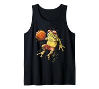 Baloncesto Rana Sapo Obra De Arte Amante del Baloncesto Animal Camiseta sin Mangas