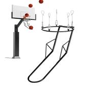 Baloncesto Return Attachment - Metal Goal Accessories | Basketball Rebounder Net for Continuous Practice and Ball Return | Hoop Training Tool - Indoor Outdoor Court Gym School