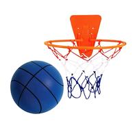 Baloncesto Silencioso, Baloncesto Tranquila, Bola de Espuma con Alta Densidad Sin Recubrir, Zapatilla De Deporte Tranquila con Cesta, Bola de Espuma, Prestamista de Baloncesto Silencioso, mu