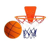 Baloncesto Silencioso: Pelota De Baloncesto Silenciosa Con Aro, Pelota Deportiva Sin Ruido, Equipo De Rebote Suave, Gimnasio En Casa, Puerta De Apartamento O Ejercicio De Entrenamiento En Interiores M