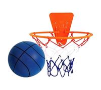Baloncesto Silencioso: Ruido Que Reduce La Bola Deportiva Con Bajo Rebote | Juego De Baloncesto Interior Completo Para Niños Y Adultos, Círculo Montado En La Pared Para Apartamentos, Dormitorios Con C