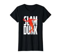 Baloncesto Slam-Dunk Camiseta gráfica económica, Mujer, Negro, S