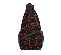Baloncesto Sling Bag Casual Crossbody Bandolera Mochila Chest Daypack para Viajes Deporte Senderismo Gimnasio