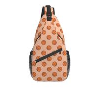 Baloncesto Sling Bag Casual Crossbody Bandolera Mochila Chest Daypack para Viajes Deporte Senderismo Gimnasio