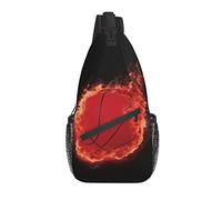 Baloncesto Sling Bag Casual Crossbody Bandolera Mochila Chest Daypack para Viajes Deporte Senderismo Gimnasio
