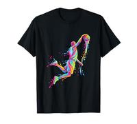 Baloncesto Splash Acuarela Arte Camiseta