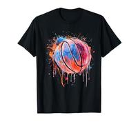 Baloncesto Splash Obra De Arte Acuarela Am Camiseta