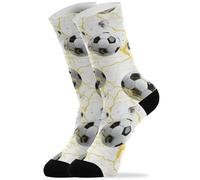 Balones De Fútbol Amarillos Thunder Flash Hombre Mujer Calcetine Trabajo Suaves Calcetines De Ciclismo Transpirables Calcetines Deportivos Para Senderismo Fútbol Running