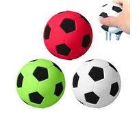 Balones de fútbol pequeños,3 Piezas de Juguete Deportivo de Esponja Suave,Pelotas Saltarinas Divertidas | para Juegos de Relajación en Interiores, Exteriores, Hogar, Colegio, y Cumpleaños