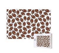 Balones de Rugby y fútbol Americano,Rompecabezas de Madera de 300 Piezas, Juego Familiar, Rompecabezas para Adultos, Adolescentes, decoración del hogar