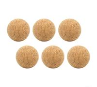 Balones Reposición Futbolín Corcho 6 para uds 45mm Duraderos | Corcho natural, textura precisa, 36mm diámetro, 6 unidades, control superior juego(40mm Cork Ball)