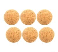 Balones Reposición Futbolín Corcho 6 para uds 45mm Duraderos | Corcho natural, textura precisa, 36mm diámetro, 6 unidades, control superior juego(45mm Cork Ball)