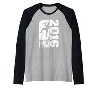 Balonmanista Cumpleaños Nacido en 2016 Handball Balonmano Camiseta Manga Raglan
