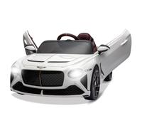 Baloveby Coche Eléctrico para Niños Bentley Bacalar con Modos de Conducción Duales, 12V Carro Eléctrico Infantil con Arranque Lento, Control Remoto, Luces LED y Música, Puertos USB y AUX, 3+