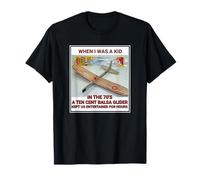 Balsa Glider Nostalgic - Juguete vintage para niños de los años 70 Camiseta