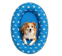 Balsa inflable para cachorros: bañera flotante plegable, tumbona inflable de agua para mascotas, accesorio de recreación portátil, cómoda plataforma de relajación | Padres de mascotas Amantes de los a