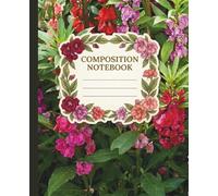 Balsam Floral Composition Notebook College Ruled 100 Pages: 7.5 x 9.25 Inch Portable Journal for Academic Research, Personal Archiving, and Daily Project Outlining
