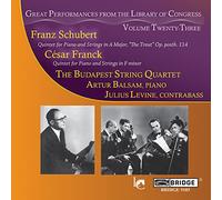 Balsam - Great Performances from the Library of Congress, Vol 23 - Schubert