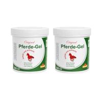 Bálsamo de Caballo 500 ml | Gel Refrescante con Mentol y Alcanfor | Gel Corporal para Masaje | Sensación de Frescor Intenso para Piernas, Espalda (2 Unds)