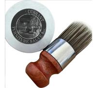 Bálsamo de muebles para cuero, bálsamo de muebles con cepillo de cerdas de jabalí, bálsamo y cepillo para muebles de cuero, arregla y protege tus piezas de cuero, juego de suministros de limpieza para