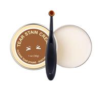 Bálsamo de Ojos para Mascotas, Cuidado de lágrimas de Perro para una Limpieza rápida, Crema de Limpieza de Suciedad de 30 g con Cepillo, removedor de Manchas para Gatos, y Cachorros, Aseo de