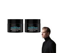 Bálsamo de sebo antiarrugas para hombres - Crema hidratante facial de sebo de ternera alimentada con hierba, Crema facial hidratante para hombres, Batido orgánico y todo tipo de piel (2 Cajas)