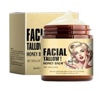 Bálsamo de sebo batido y miel 120 g, crema hidratante de sebo de ternera para rostro y cuerpo, crema para pieles sensibles con vitamina E, sin perfume