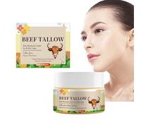 Bálsamo de sebo bovino y miel - Crema hidratante de pastos para cara y cuerpo, crema hidratante con miel cruda y cera de abejas, cuidado profundo para piel seca y sensible (1 unidad)