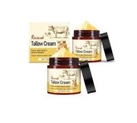 Bálsamo de sebo de res batido, crema de sebo de res de pasto natural con miel cruda para una hidratación profunda y la reparación de pieles sensibles y secas.