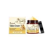 Bálsamo de sebo de res batido, crema de sebo de res de pasto natural con miel cruda para una hidratación profunda y la reparación de pieles sensibles y secas.