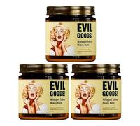 Bálsamo de sebo de res y miel, hidratante de sebo de res para el cuidado de la piel, bálsamo de miel de Manuka, crema hidratante facial orgánica sin perfume, bálsamo de sebo de res y miel batida(3 PCS