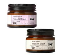 Bálsamo de Tayyib Halal Tlow, Bálsamo de miel y bálsamo orgánico de carne de res alimentado con hierba con miel cruda, hidratante nutritivo natural, hidratación profunda, 37 g (A4)