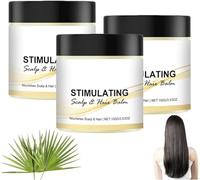 Bálsamo Estimulante para el Cuero Cabelludo y el Cabello, Crema Nutritiva de Karité para el Cabello, Aceite Nutritivo para el Cuero Cabelludo, Proporciona un Cuidado Nutritivo Saludable