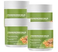 Bálsamo hidratante de incienso para piel seca, bálsamo facial hidratante con manteca de karité y aceites vegetales, bálsamo calmante para la tensión muscular, hidratación duradera para (4 unidades)