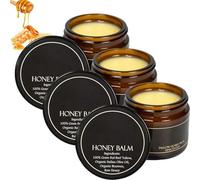 Bálsamo hidratante de y miel, bálsamos hidratantes de todo el día y la noche, bálsamo multiusos calmante, para piel sensible grasa seca hombres mujeres (3 Pcs)