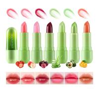 Bálsamo Labial Aloe para vera de Color Hidratante Bálsamo Labial(B) | Cambio de color térmico, adapta a tu pH, tono natural único, hidratación profunda, fórmula con aloe vera