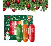 Bálsamo Labial, Bálsamos Labiales, 3 Piezas Juego de Bálsamo Labial Navideño, Cuidado de los Labios