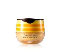 Bálsamo labial Bee Balm Honey Pot Propolis Hidratante Honey Lip Mask Bálsamo labial Hidratante y Prevención Exfoliante de labios Secos y agrietados (1 unidad)