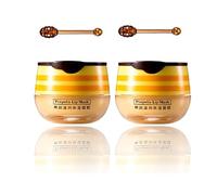 Bálsamo labial Bee Balm Honey Pot Propolis Hidratante Honey Lip Mask Bálsamo labial Hidratante y Prevención Exfoliante de labios Secos y agrietados (2 unidades)