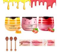 Bálsamo labial Bee Bálsamo, 3 unidades de bálsamo de miel, cuidado de los labios, mascarilla hidratante labial, bálsamo labial para aclarar las arrugas de los labios (1 unidad (pack de 3), miel +
