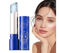 Bálsamo Labial Blue Jelly - 3.2g Coreano Hanboli | Brillo Labial Cambia Color con Hoja de Oro 24k - Hidratante, No Pegajoso, Sensible a Temperatura | Cuidado Labios Belleza Interior Exterior