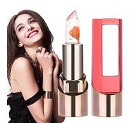 Bálsamo labial con lámina dorada | Pintalabios de flores que cambian de color | Florette Clear Jelly Lip Plumper Warm Sensitive Maquillaje para cita, diario, fiesta, graduación