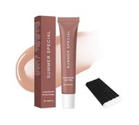 Bálsamo Labial Con Manteca De Verano - Brillo Labial Hidratante Y Nutritivo Para Labios Secos Y Agrietados, Cuidado Suavizante Y Reparador, Tinte Ligero, Incluye 50 Cepillos Labiales - #3Iced Coffee