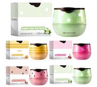 Bálsamo labial de abeja, bálsamo labial, bálsamo de miel para el cuidado de los labios de día y noche, previene y exfolia los labios secos y agrietados, máscara para dormir de labios, reducción de