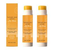 Bálsamo Labial de Cúrcuma y Limón: un tratamiento labial hidratante de larga duración que mejora los labios agrietados, opacos y con líneas de expresión, apto tanto para hombres como para mujeres