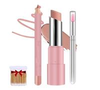 BáLsamo Labial Hidratante Con Color - Tinte Labial Resistente Al Agua Con Delineador,BáLsamo Mate Impermeable Duradero,Para Labios Agrietados Y ReparacióN Nocturna En Mujeres (F-06#, size)