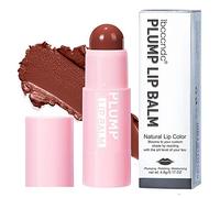 Bálsamo labial hidratante que aclara las arrugas de los labios Textura labial pulida al instante Barra de labios hidratante de larga duración Cosmético para el cuidado de los labios # 04 Tan Ponceau